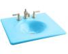 Kohler Iron/Impressions K-3048-8-KC Vapour Blue 25" Cast Iron One-Piece Surface and Integrated Lavatory with 8" Centers