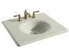 Kohler Iron/Impressions K-3048-8-NG Tea Green 25" Cast Iron One-Piece Surface and Integrated Lavatory with 8" Centers