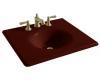 Kohler Iron/Impressions K-3048-8-RR Ember 25" Cast Iron One-Piece Surface and Integrated Lavatory with 8" Centers