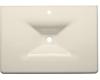 Kohler Iron/Impressions K-3049-1-47 Almond 31" Cast Iron One-Piece Surface and Integrated Lavatory with Single-Hole Faucet Drilling