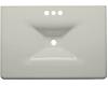Kohler Iron/Impressions K-3049-4-95 Ice Grey 31" Cast Iron One-Piece Surface and Integrated Lavatory with 4" Centers