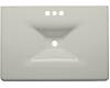 Kohler Iron/Impressions K-3049-4-95 Ice Grey 31" Cast Iron One-Piece Surface and Integrated Lavatory with 4" Centers