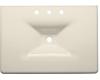 Kohler Iron/Impressions K-3049-8-47 Almond 31" Cast Iron One-Piece Surface and Integrated Lavatory with 8" Centers
