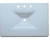 Kohler Iron/Impressions K-3049-8-6 Skylight 31" Cast Iron One-Piece Surface and Integrated Lavatory with 8" Centers