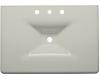 Kohler Iron/Impressions K-3049-8-95 Ice Grey 31" Cast Iron One-Piece Surface and Integrated Lavatory with 8" Centers