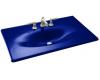 Kohler Iron/Impressions K-3051-1-30 Iron Cobalt 37" Cast Iron One-Piece Surface and Integrated Lavatory with Single-Hole Faucet Drilling