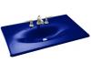 Kohler Iron/Impressions K-3051-1-30 Iron Cobalt 37" Cast Iron One-Piece Surface and Integrated Lavatory with Single-Hole Faucet Drilling