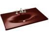 Kohler Iron/Impressions K-3051-1-RR Ember 37" Cast Iron One-Piece Surface and Integrated Lavatory with Single-Hole Faucet Drilling