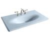 Kohler Iron/Impressions K-3051-4-6 Skylight 37" Cast Iron One-Piece Surface and Integrated Lavatory with 4" Centers