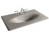 Kohler Iron/Impressions K-3051-4-K4 Cashmere 37" Cast Iron One-Piece Surface and Integrated Lavatory with 4" Centers