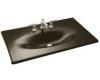 Kohler Iron/Impressions K-3051-4-KA Black n Tan 37" Cast Iron One-Piece Surface and Integrated Lavatory with 4" Centers