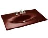 Kohler Iron/Impressions K-3051-4-RR Ember 37" Cast Iron One-Piece Surface and Integrated Lavatory with 4" Centers