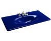 Kohler Iron/Impressions K-3052-1-30 Iron Cobalt 43" Cast Iron One-Piece Surface and Integrated Lavatory with Single-Hole Faucet Drilling
