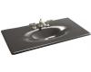 Kohler Iron/Impressions K-3052-1-58 Thunder Grey 43" Cast Iron One-Piece Surface and Integrated Lavatory with Single-Hole Faucet Drilling