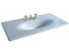 Kohler Iron/Impressions K-3052-1-6 Skylight 43" Cast Iron One-Piece Surface and Integrated Lavatory with Single-Hole Faucet Drilling