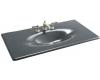 Kohler Iron/Impressions K-3052-1-FT Basalt 43" Cast Iron One-Piece Surface and Integrated Lavatory with Single-Hole Faucet Drilling