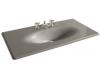 Kohler Iron/Impressions K-3052-1-K4 Cashmere 43" Cast Iron One-Piece Surface and Integrated Lavatory with Single-Hole Faucet Drilling