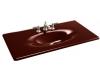 Kohler Iron/Impressions K-3052-1-RR Ember 43" Cast Iron One-Piece Surface and Integrated Lavatory with Single-Hole Faucet Drilling
