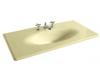 Kohler Iron/Impressions K-3052-1-Y2 Sunlight 43" Cast Iron One-Piece Surface and Integrated Lavatory with Single-Hole Faucet Drilling