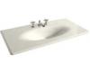 Kohler Iron/Impressions K-3052-4-FE Frost 43" Cast Iron One-Piece Surface and Integrated Lavatory with 4" Centers