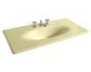 Kohler Iron/Impressions K-3052-4-Y2 Sunlight 43" Cast Iron One-Piece Surface and Integrated Lavatory with 4" Centers