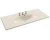 Kohler Iron/Impressions K-3053-1-96 Biscuit 49" One-Piece Surface with Integrated Lavatory and Single-Hole Faucet Drilling