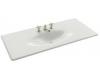 Kohler Iron/Impressions K-3053-4-0 White 49" One-Piece Surface with Integrated Lavatory and 4" Centers