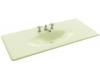 Kohler Iron/Impressions K-3053-8-NG Tea Green 49" One-Piece Surface with Integrated Lavatory and 8" Centers