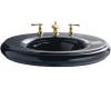 Kohler Revival K-2001-1-52 Navy Lavatory Basin with Single-Hole Faucet Drilling