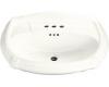 Kohler Portrait K-2222-4-0 White Pedestal Lavatory Basin with 4" Centers