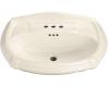 Kohler Portrait K-2222-4-47 Almond Pedestal Lavatory Basin with 4" Centers