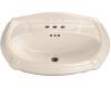 Kohler Portrait K-2222-4-55 Innocent Blush Pedestal Lavatory Basin with 4" Centers