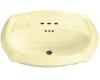 Kohler Portrait K-2222-4-Y2 Sunlight Pedestal Lavatory Basin with 4" Centers