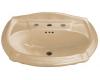 Kohler Portrait K-2222-8-33 Mexican Sand Pedestal Lavatory Basin with 8" Centers