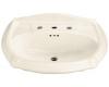 Kohler Portrait K-2222-8-47 Almond Pedestal Lavatory Basin with 8" Centers