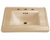 Kohler Memoirs K-2239-8-33 Mexican Sand Pedestal Lavatory Basin with 8" Centers