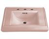 Kohler Memoirs K-2239-8-45 Wild Rose Pedestal Lavatory Basin with 8" Centers