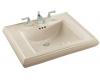 Kohler Memoirs K-2259-1-47 Almond Pedestal Lavatory Basin with Single-Hole Faucet Drilling