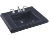 Kohler Memoirs K-2259-1-52 Navy Pedestal Lavatory Basin with Single-Hole Faucet Drilling