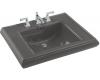 Kohler Memoirs K-2259-1-58 Thunder Grey Pedestal Lavatory Basin with Single-Hole Faucet Drilling