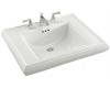 Kohler Memoirs K-2259-4-0 White Pedestal Lavatory Basin with 4" Centers