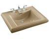 Kohler Memoirs K-2259-4-33 Mexican Sand Pedestal Lavatory Basin with 4" Centers