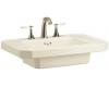 Kohler Kathryn K-2323-1-0 White Lavatory Pedestal Basin with Single-Hole Faucet Drilling