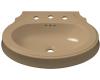 Kohler Leighton K-2327-1-33 Mexican Sand Lavatory Pedestal Basin with Single-Hole Faucet Drilling