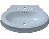 Kohler Leighton K-2327-1-6 Skylight Lavatory Pedestal Basin with Single-Hole Faucet Drilling