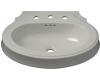 Kohler Leighton K-2327-1-95 Ice Grey Lavatory Pedestal Basin with Single-Hole Faucet Drilling