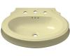 Kohler Leighton K-2327-1-Y2 Sunlight Lavatory Pedestal Basin with Single-Hole Faucet Drilling