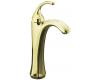 Kohler Forte K-10217-4-AF Vibrant French Gold Tall, Single-Control Lavatory Faucet with Sculpted Lever Handle