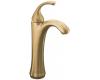 Kohler Forte K-10217-4-BV Vibrant Brushed Bronze Tall, Single-Control Lavatory Faucet with Sculpted Lever Handle