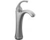 Kohler Forte K-10217-4-G Brushed Chrome Tall, Single-Control Lavatory Faucet with Sculpted Lever Handle